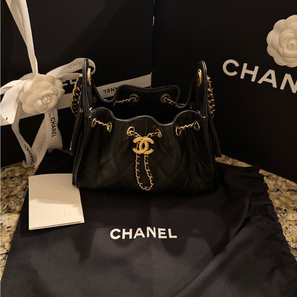 Brand new Chanel 25 Black Mini Bag Hard to find! - Picture 9 of 16